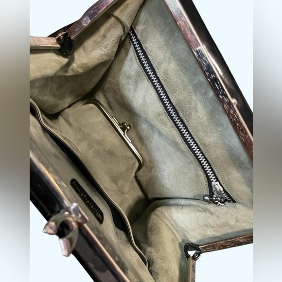 Vintage Exclusive Waldybag Patent Handbag w/ Coin Purse | Made in England - Picture 7 of 12